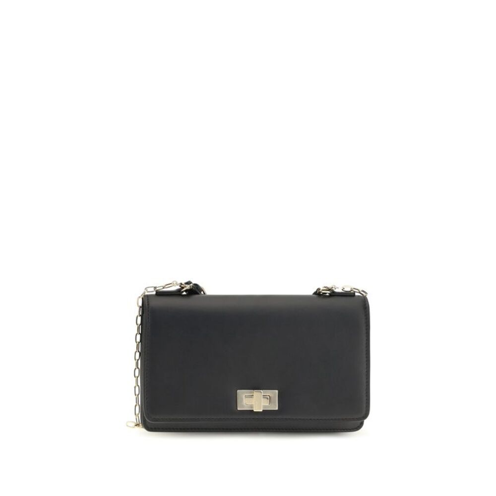 Fendi Women Peekaboo Leather Chain Wallet